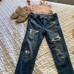 American Eagle 0 X short hi rise jegging